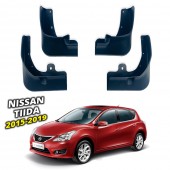 Бризковики для Nissan Tiida 2015-2019 хeтчбек   Бризковики для Nissan Tiida 2015-2019 хeтчбек